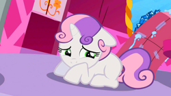 Size: 500x280 | Tagged: safe, derpibooru import, screencap, sweetie belle, sisterhooves social, solo