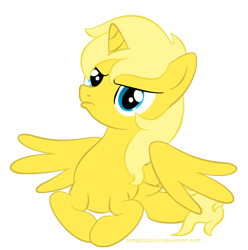 Size: 1516x1529 | Tagged: safe, artist:zomgitsalaura, derpibooru import, oc, oc only, oc:ticket, alicorn, pony, alicorn oc, simple background, solo, transparent background