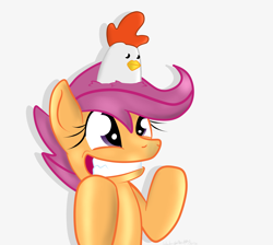 Size: 3800x3400 | Tagged: safe, artist:wonder-waffle, derpibooru import, scootaloo, chicken, scootachicken, solo