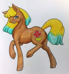 Size: 1024x1102 | Tagged: safe, artist:oneiria-fylakas, oc, oc only, earth pony, pony, female, mare, solo, traditional art