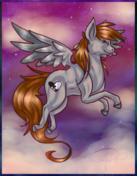 Size: 875x1125 | Tagged: safe, artist:kkskippy, derpibooru import, oc, oc only, pegasus, pony, night