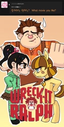 Size: 620x1228 | Tagged: safe, derpibooru import, oc, oc only, ga-on, sugar rush, vanellope von schweetz, wreck-it ralph