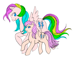 Size: 906x712 | Tagged: safe, artist:shadowgirlfan, derpibooru import, baby firefly, firefly, g1, filly, greek, mexican, mexican firefly, nirvana pony, simple background, transparent background, watermark