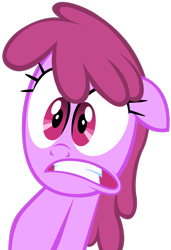 Size: 739x1081 | Tagged: safe, artist:kuren247, berry punch, berryshine, reaction image, shocked, simple background, solo, transparent background, vector