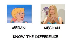 Size: 1337x796 | Tagged: safe, derpibooru import, megan williams, g1, comic sans, comparison, know the difference, meghan mccarthy