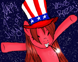 Size: 900x718 | Tagged: safe, artist:lastrhapsody, derpibooru import, oc, oc only, 4th of july, american independence day, independence day, solo, united states