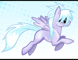 Size: 822x640 | Tagged: safe, artist:kirawolfie, cloudchaser, pegasus, pony, female, mare, purple coat, solo, two toned mane, wings