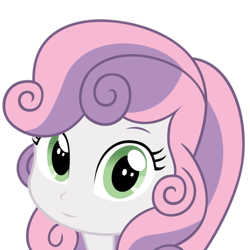 Size: 600x600 | Tagged: safe, derpibooru import, edit, sweetie belle, equestria girls, cute, diasweetes, humanized, inverted mouth, looking at you, simple background, smiling, solo, stare, sweetie belle's stare, transparent background, vector