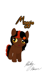 Size: 500x800 | Tagged: safe, artist:kathyhauser, derpibooru import, oc, oc only, earth pony, pony, filly, maggie