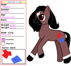 Size: 837x775 | Tagged: safe, artist:sheamus-mlp, derpibooru import, oc, oc only, oc:maggie, earth pony, pony, reference sheet, solo