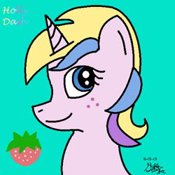 Size: 484x484 | Tagged: safe, artist:pinkamenad, derpibooru import, holly dash, pony, mane, solo