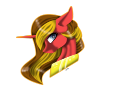 Size: 1024x724 | Tagged: safe, artist:oneiria-fylakas, oc, oc only, alicorn, pony, bust, female, mare, portrait, simple background, solo, transparent background