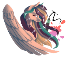 Size: 1024x830 | Tagged: safe, artist:oneiria-fylakas, oc, oc only, oc:diggy splash, pegasus, pony, female, mare, simple background, solo, transparent background