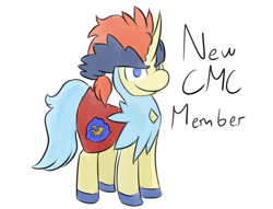 Size: 680x520 | Tagged: safe, artist:martinhello, cape, clothes, cutie mark crusaders, keldeo, pokémon