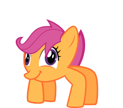 Size: 3468x3058 | Tagged: safe, artist:rainbowb4sh, derpibooru import, scootaloo, crab pony, simple background, solo, transparent background, vector, wat