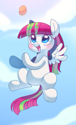 Size: 477x782 | Tagged: safe, artist:pekou, derpibooru import, blossomforth, pony, mane, solo