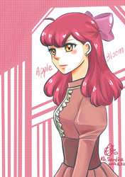 Size: 1748x2480 | Tagged: safe, artist:mr.sardine, derpibooru import, apple bloom, humanized, solo