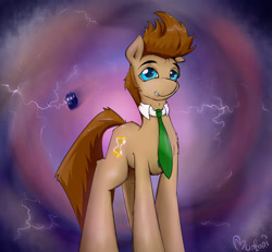 Size: 900x831 | Tagged: safe, artist:munkari, derpibooru import, doctor whooves, phone booth, space