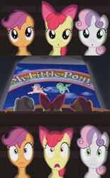 Size: 372x600 | Tagged: safe, apple bloom, scootaloo, sweetie belle, g1, cutie mark crusaders