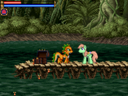 Size: 1024x768 | Tagged: safe, merpony, castlevania, crossover, fan game, game, ponyvania