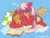 Size: 463x349 | Tagged: safe, artist:nmnkgskds, derpibooru import, big macintosh, cheerilee, earth pony, pony, book, cheerimac, cuddling, male, music notes, shipping, snuggling, stallion, straight, wavy mouth