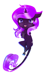 Size: 1740x2776 | Tagged: safe, artist:oneiria-fylakas, oc, oc only, oc:leia, classical unicorn, pony, unicorn, chibi, cloven hooves, female, glowing horn, leonine tail, levitation, magic, mare, self-levitation, simple background, solo, telekinesis, transparent background, unshorn fetlocks