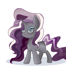 Size: 1235x1452 | Tagged: safe, artist:derpsonhooves, derpibooru import, nightmare rarity, spoiler:comic, chibi, nightmare grayity, solo