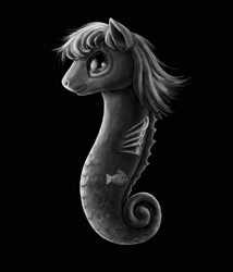 Size: 1500x1750 | Tagged: safe, artist:dahtamnay, derpibooru import, fish, sea pony, crossover, ponified, solo