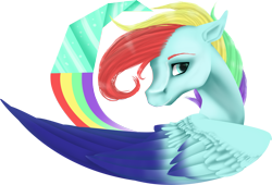 Size: 2965x2013 | Tagged: safe, artist:oneiria-fylakas, oc, oc only, oc:midnight prism, pegasus, pony, bust, female, high res, mare, portrait, simple background, solo, transparent background