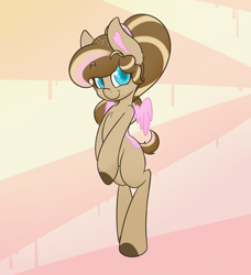 Size: 1280x1402 | Tagged: safe, artist:w300, derpibooru import, donut joe, oc, oc only, oc:strawberry sprinkle, food pony, original species, pegasus, pony, bipedal, donut, food, ponified, solo