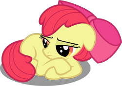 Size: 8192x5796 | Tagged: safe, artist:techrainbow, apple bloom, absurd resolution, cute, sad, simple background, transparent background, vector