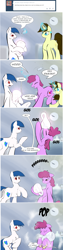 Size: 808x3184 | Tagged: safe, artist:sevireth, derpibooru import, berry punch, berryshine, oc, oc:bright spark, oc:roboshi, crufavers, klein bottle, klein-o-scope, rule 63, transformation, transgender transformation, tumblr