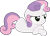 Size: 1600x1159 | Tagged: safe, artist:ocarina0ftimelord, derpibooru import, sweetie belle, grumpy, simple background, solo, sweetie belle is not amused, transparent background, vector