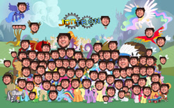 Size: 600x375 | Tagged: safe, derpibooru import, edit, bubsy collection, ech, jontron, jontron thread, not so grump, poster, wat