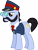 Size: 4907x6374 | Tagged: safe, artist:cherrygrove, derpibooru import, all aboard, earth pony, pony, absurd resolution, conductor, facial hair, glasses, hat, male, moustache, simple background, solo, stallion, train conductor, transparent background, vector