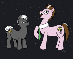 Size: 500x400 | Tagged: safe, derpibooru import, dr forrester, mystery science theater 3000, ponified, tv's frank