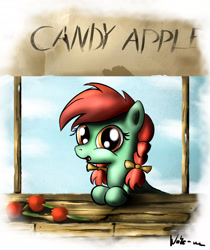 Size: 2836x3382 | Tagged: safe, artist:neko-me, derpibooru import, candy apples, apple family member, candy apple (food)