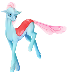 Size: 1024x1088 | Tagged: safe, artist:oneiria-fylakas, ocellus, changedling, changeling, school daze, simple background, solo, transparent background