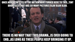 Size: 626x350 | Tagged: safe, derpibooru import, human, bill murray, derpibooru, drama, groundhog day, image macro, irl, irl human, photo