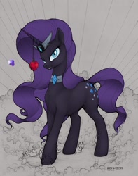 Size: 1204x1528 | Tagged: safe, artist:ecmajor, derpibooru import, nightmare rarity, dock, solo