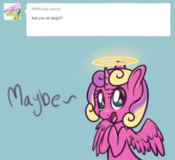 Size: 513x468 | Tagged: safe, artist:srsishere, derpibooru import, princess skyla, alicorn, pony, halo, tumblr