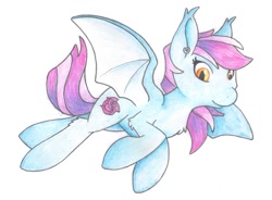 Size: 925x679 | Tagged: safe, artist:coyotecrow4, derpibooru import, oc, oc only, bat pony, pony, traditional art