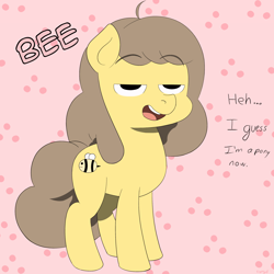 Size: 1500x1500 | Tagged: safe, artist:eightyeight, derpibooru import, bee, bee and puppycat, ponified, solo