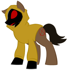 Size: 1256x1280 | Tagged: safe, artist:mizu-bunny, clothes, marble hornets, ponified, totheark