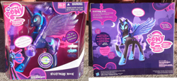 Size: 2560x1173 | Tagged: safe, derpibooru import, nightmare moon, hasbro, official, pony talks, talking nightmare moon, toy