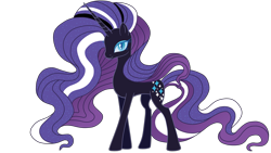 Size: 4443x2500 | Tagged: safe, artist:melodycrystel, derpibooru import, nightmare rarity, simple background, solo, transparent background, vector