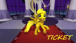 Size: 1920x1080 | Tagged: safe, artist:tyraka628, oc, oc only, oc:ticket, alicorn, pony, 3d, alicorn oc, gmod, solo