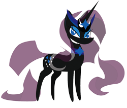 Size: 1100x938 | Tagged: safe, artist:daisyhead, derpibooru import, nightmare rarity, pointy ponies, solo