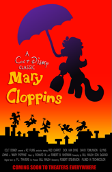 Size: 427x650 | Tagged: safe, artist:paper-pony, derpibooru import, mary poppins, movie poster, parody, ponified, umbrella