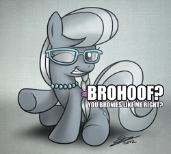 Size: 1200x1080 | Tagged: safe, artist:dori-to, silver spoon, brony, hoofbump, image macro